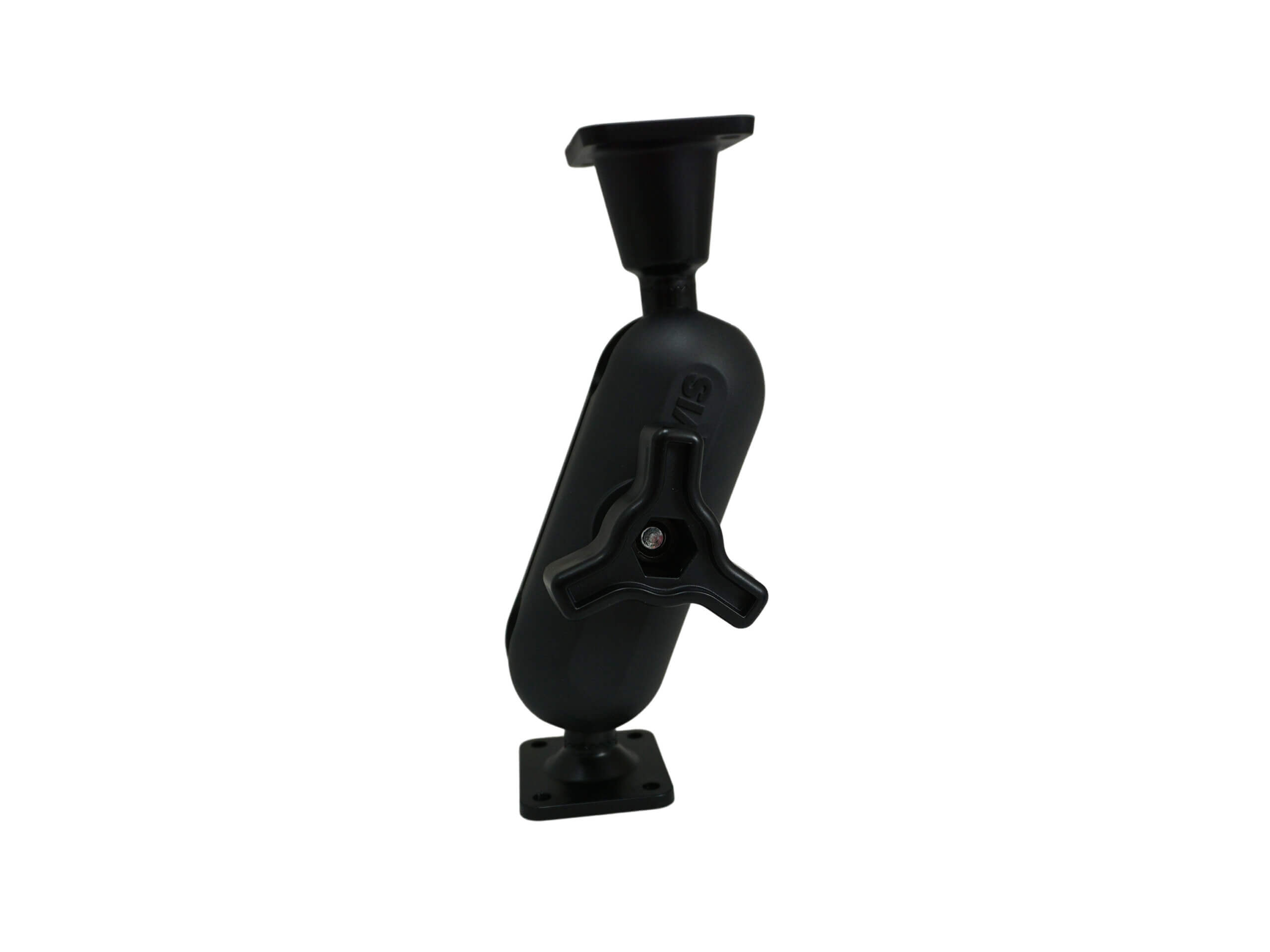 Dual Ball Mount with 1.50″ Knob-Style Standard Housing, One Standard AMPS Plate & One Long AMPS Plate