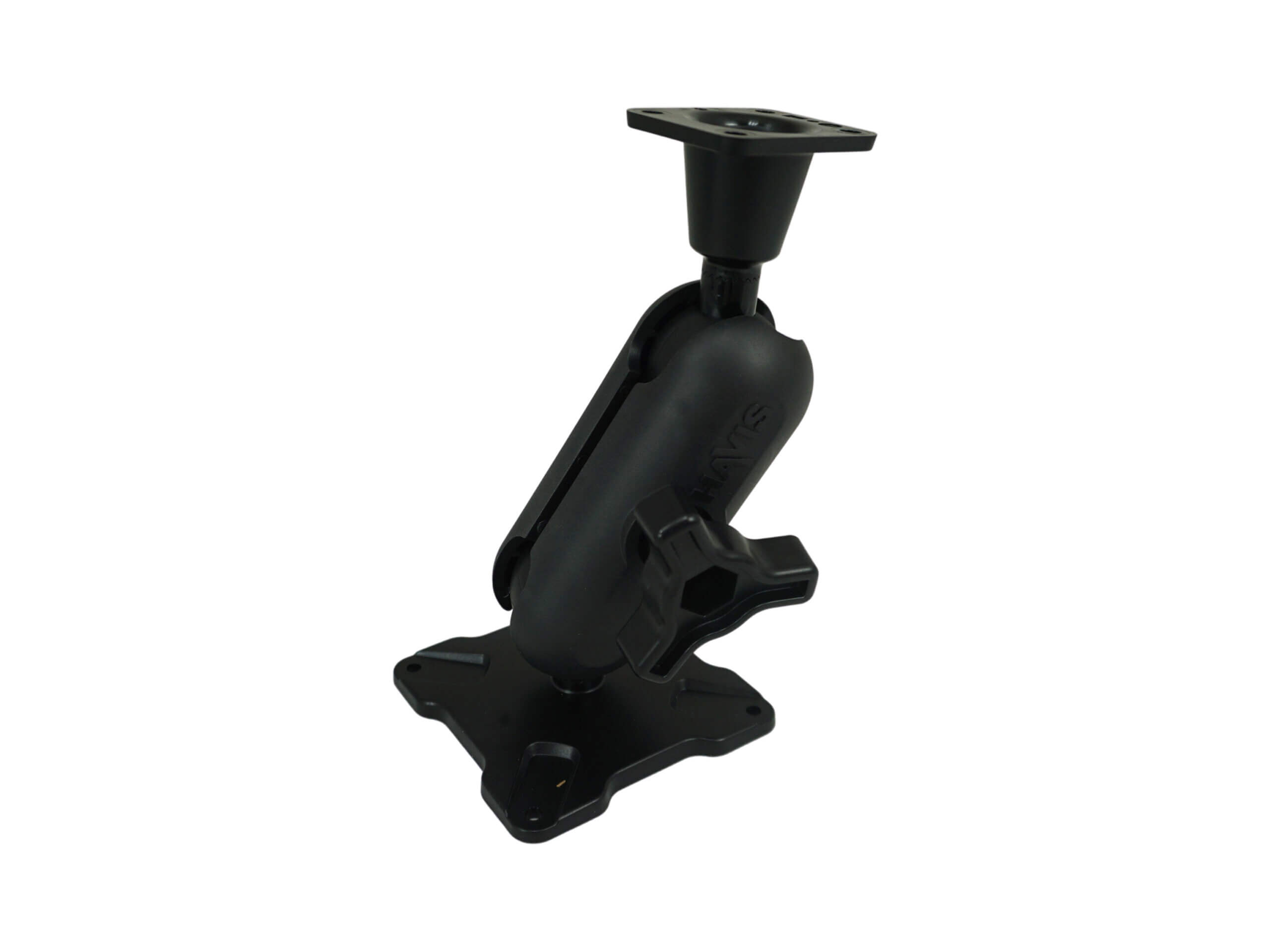 Dual Ball Mount with 1.50″ Knob-Style Standard Housing, One Long AMPS Plate & One Standard VESA 75 Plate
