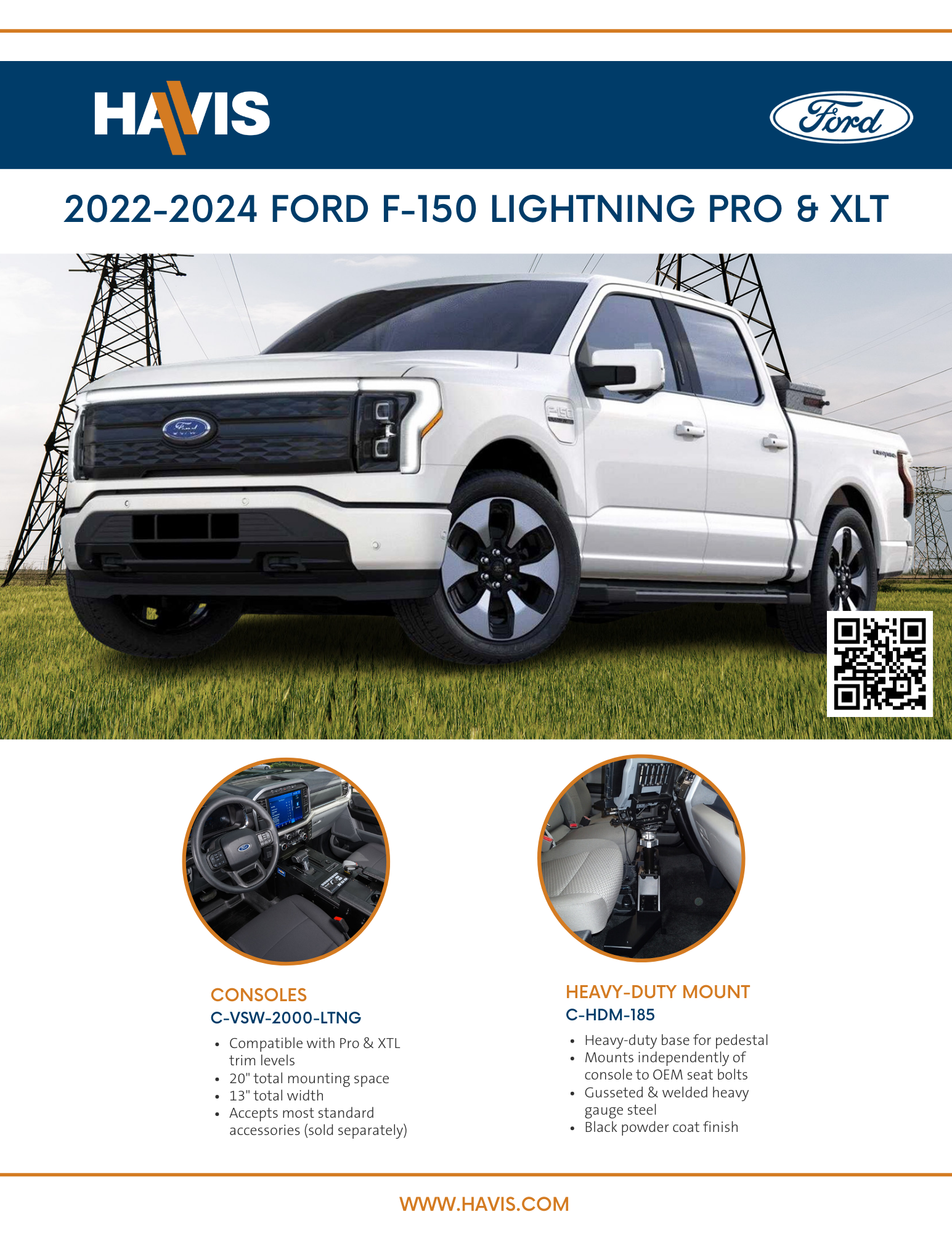 2022-2024 Ford F-150 Lightning Pro & XLT Sales Sheet – Work Truck