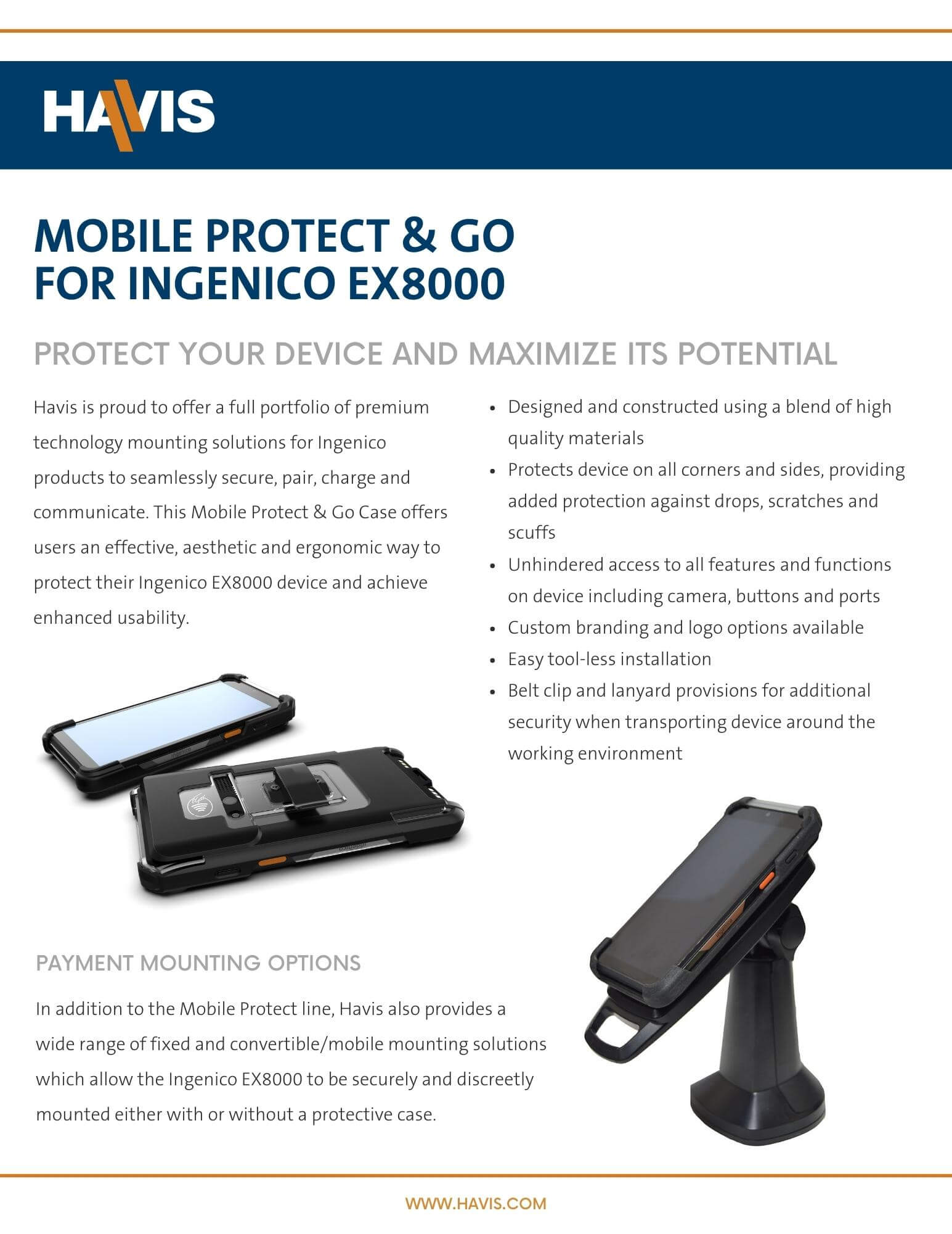 Mobile Protect & Go for Ingenico EX8000 - Datasheet