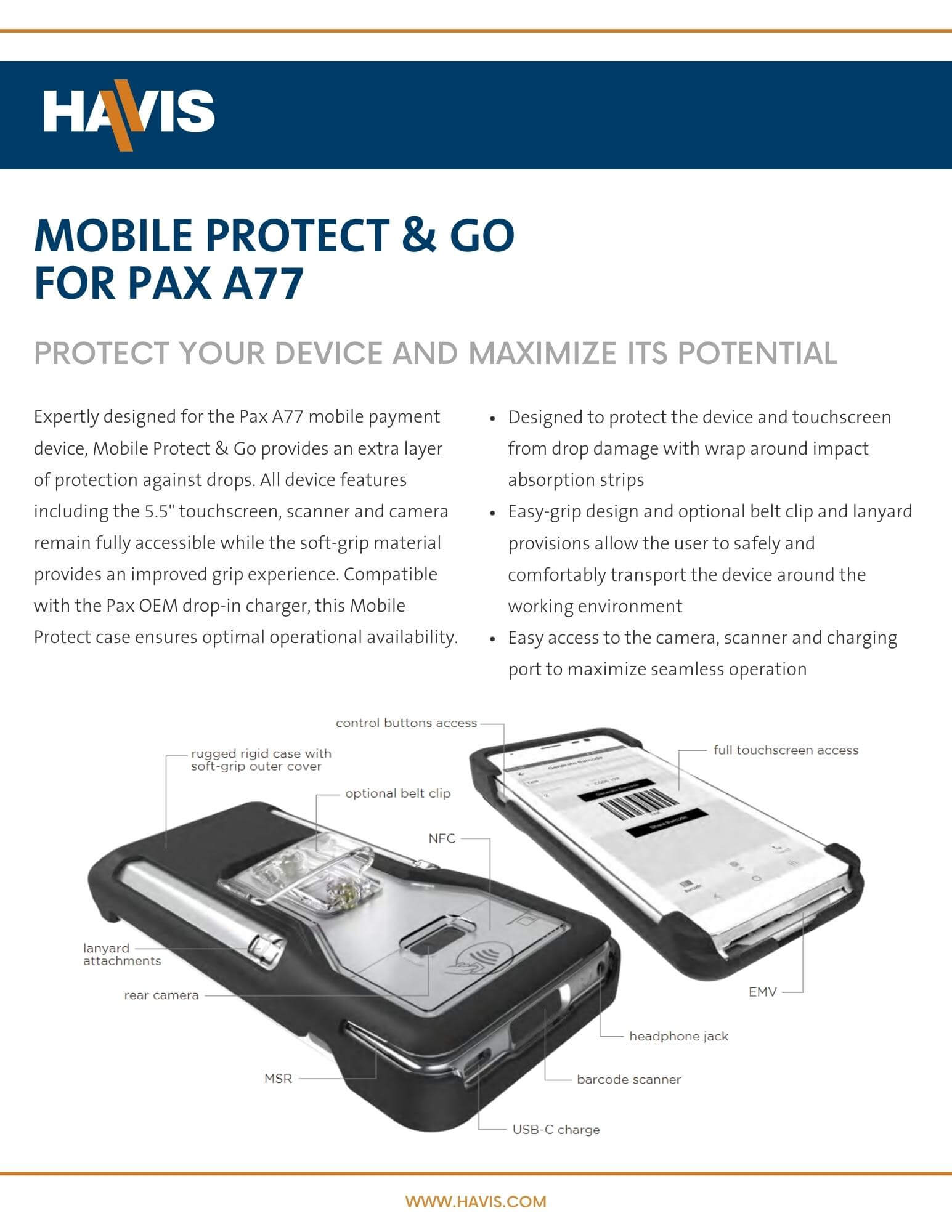 Mobile Protect & Go for PAX A77 - Datasheet