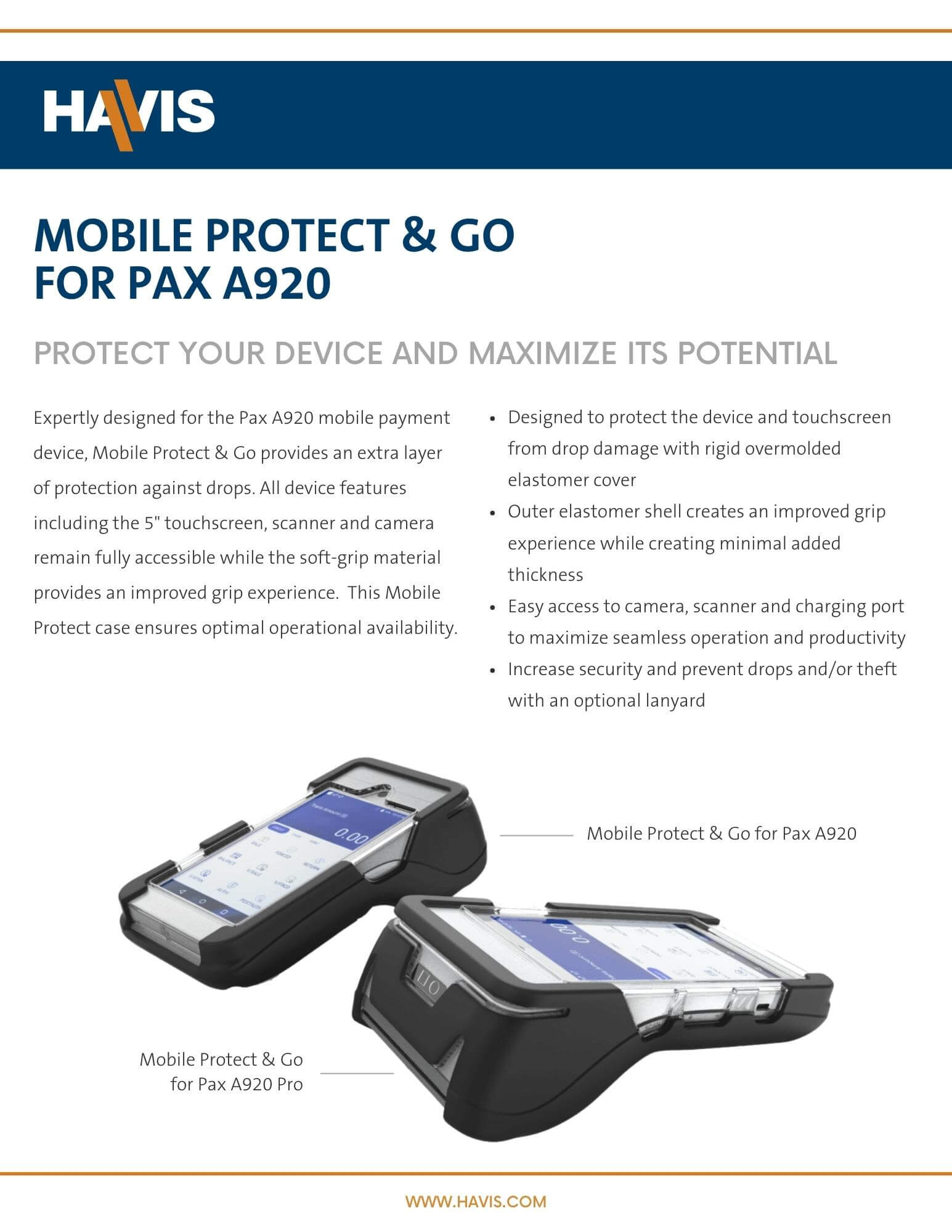 Mobile Protect & Go for PAX A920 Datasheet