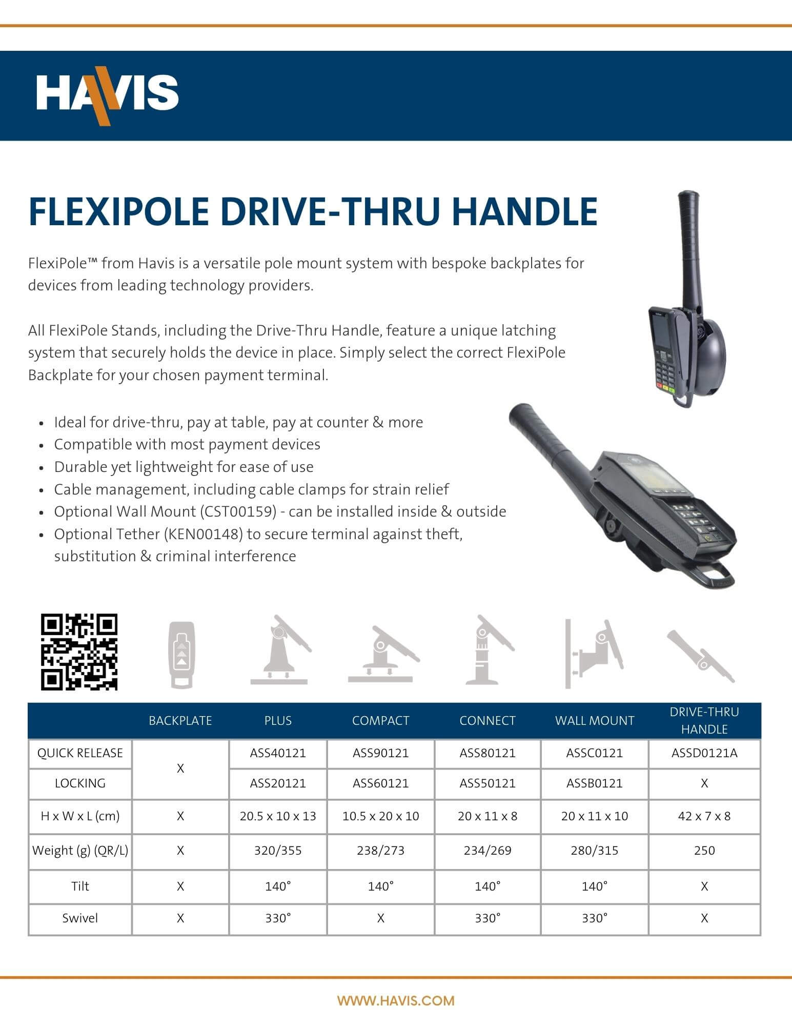 FlexiPole Drive-Thru Handle Datasheet