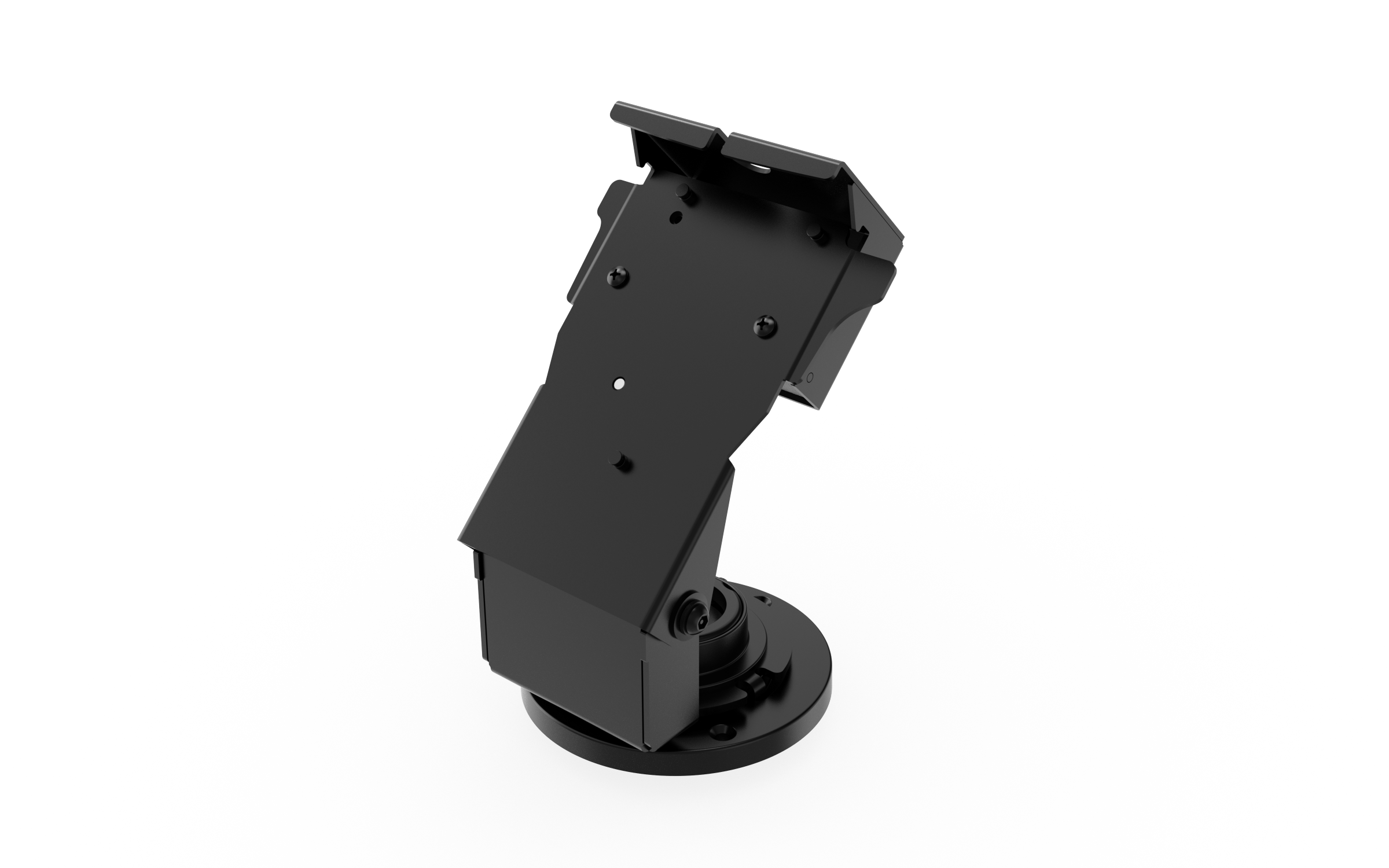Round Base Metal Locking Stand with EMV Card Clearance for Verifone M424 Payment Terminals