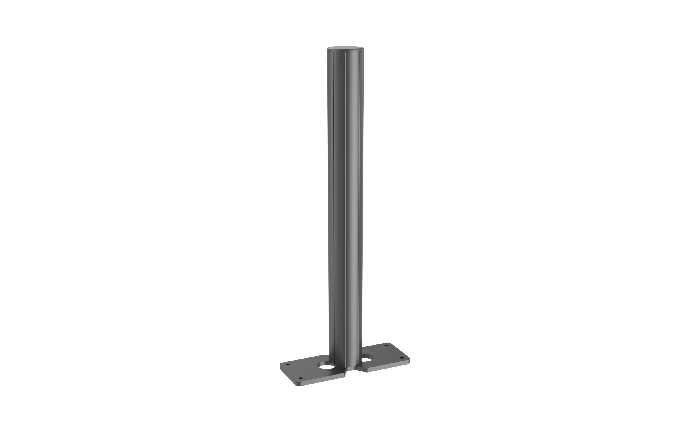 16″ Extruded Pole With Rectangular Base Plate