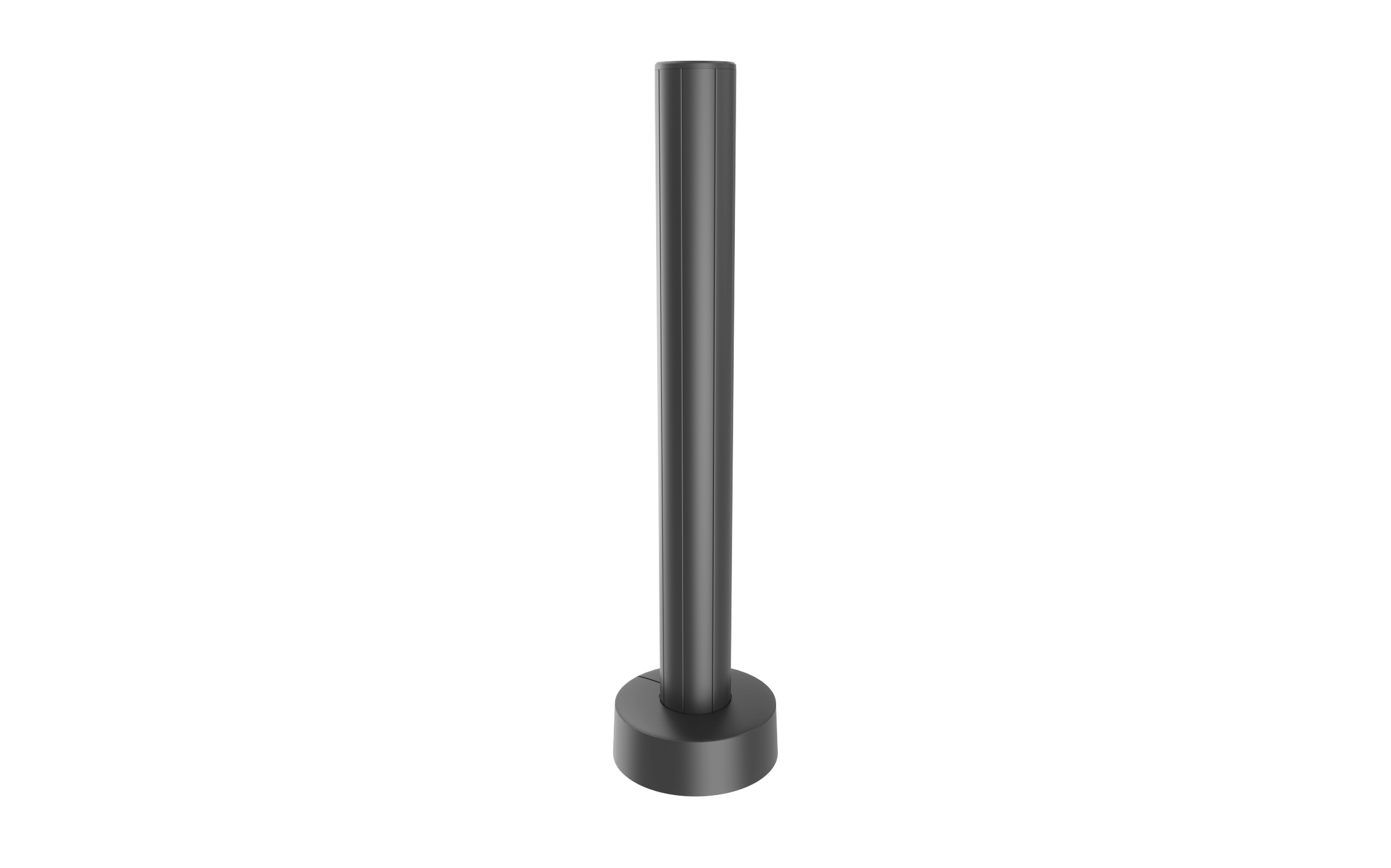 16″ Extruded Pole With Round Base Plate & Cover