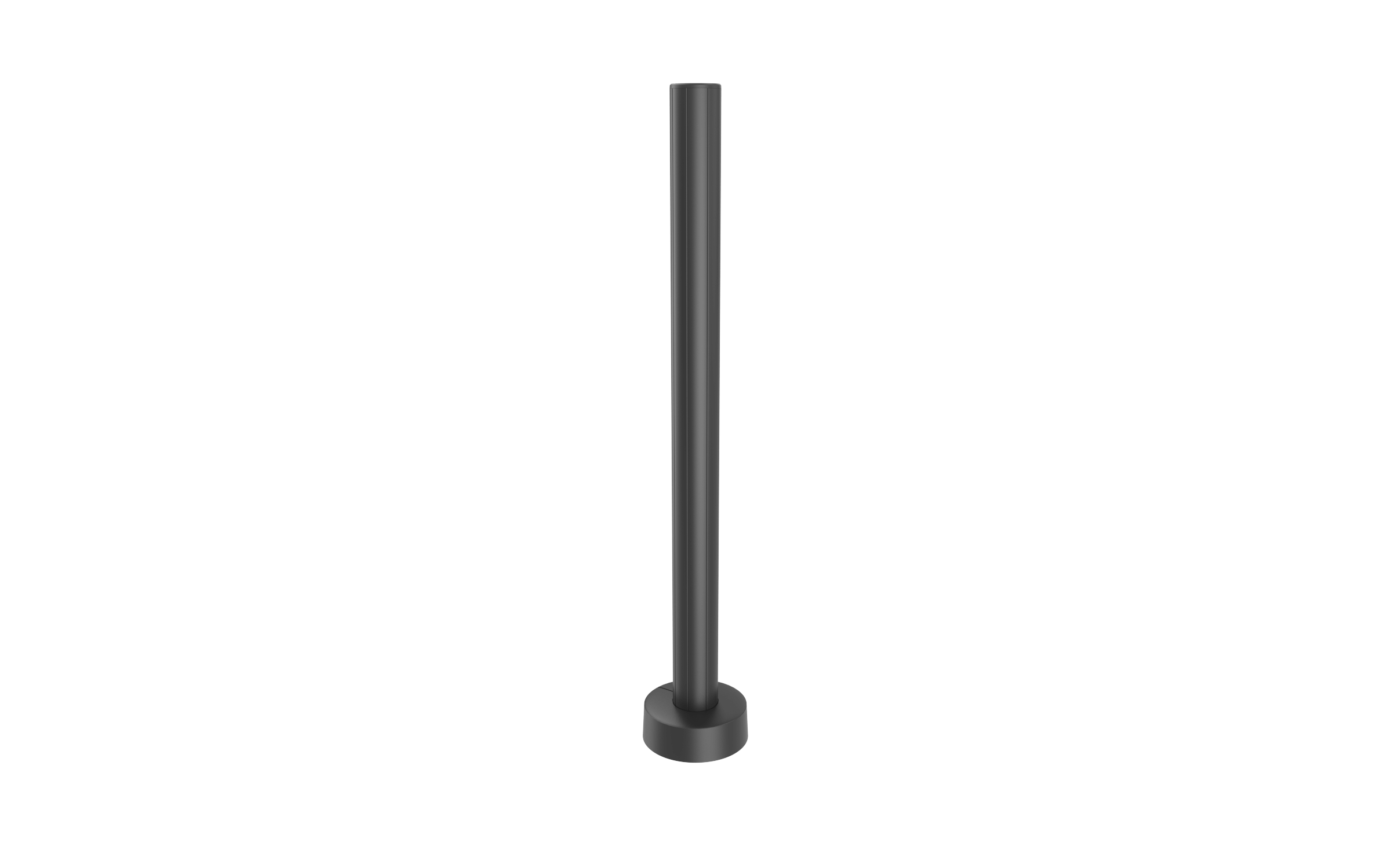 24″ Extruded Pole With Round Base Plate & Cover