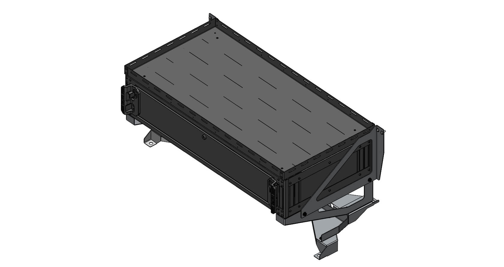 Basic Single Medium Drawer Package for 2020-2023 Ford Interceptor Utility with Havis K9-XL or K9-PT