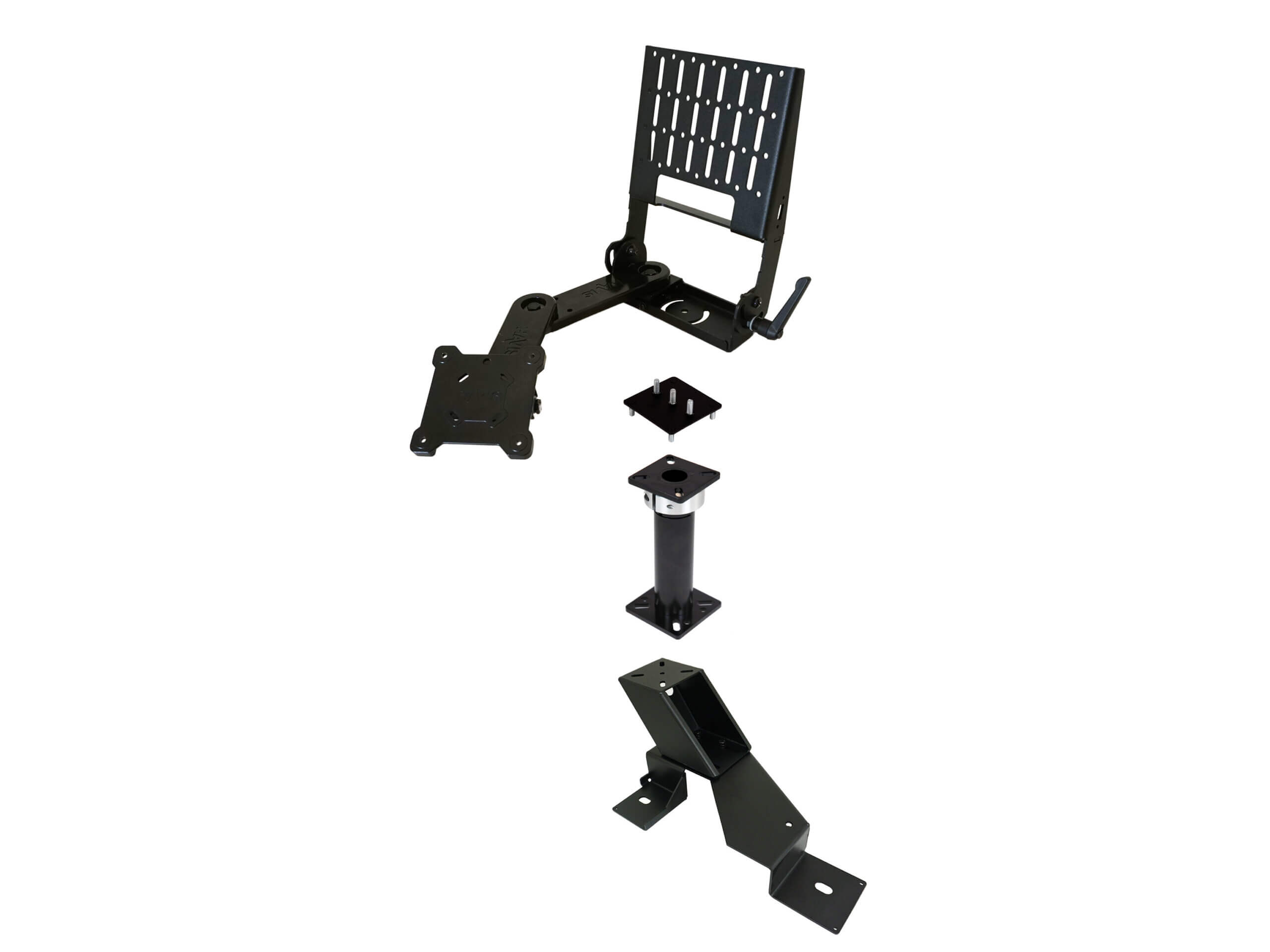 Standard Tablet Pedestal Mount Package For Ford 2018-2024 Expedition, Ford 2015-2024 F-150, 2017-2024 F-250, F-350, F-450, F-250, F-350, F-450, F-550 Chassis Cab, & 2022-2024 Ford F-150 Lightning