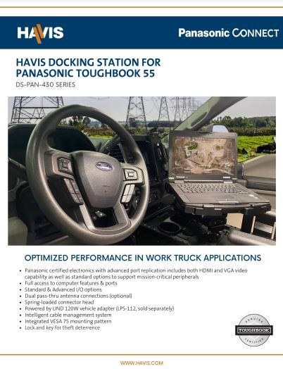 Panasonic TOUGHBOOK 55 Docking Station Sales Sheet – Work Truck
